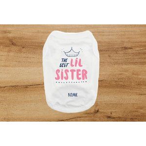 NWT Custom Little sister dog shirt